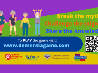 Play the dementia game poster