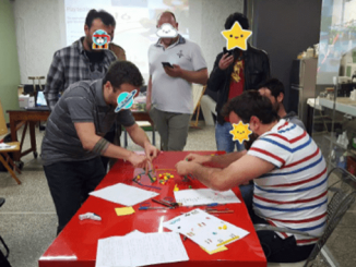 Playtesters playing