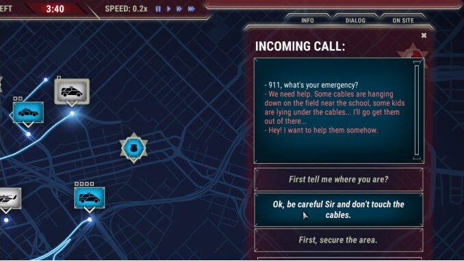 '911 Operator' game screen