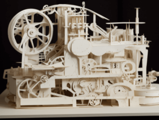 A paper automaton like a complex engine