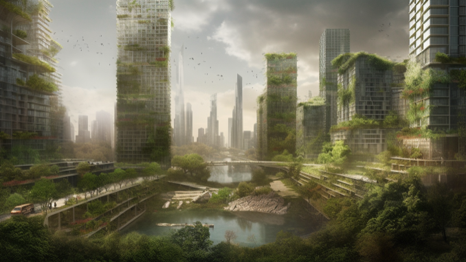 Smart green city of the future